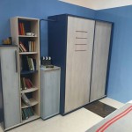 Книжный шкаф с полкой для хранения Trio Cilek - фото в интерьере