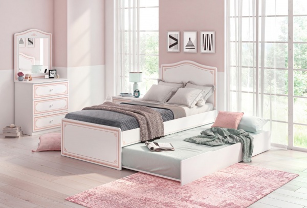 Кровать Selena Pink, 100x200 Cilek