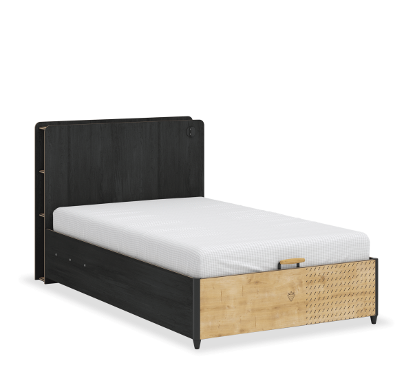 Кровать с подъемным механизмом Black 120x200 Cilek