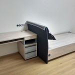 Кровать с подъемным механизмом Trio Cilek - фото в интерьере