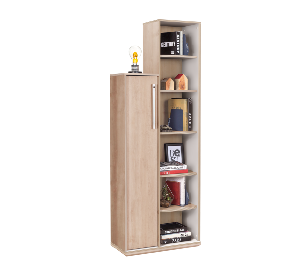 Книжный шкаф с полкой для хранения Duo Cilek