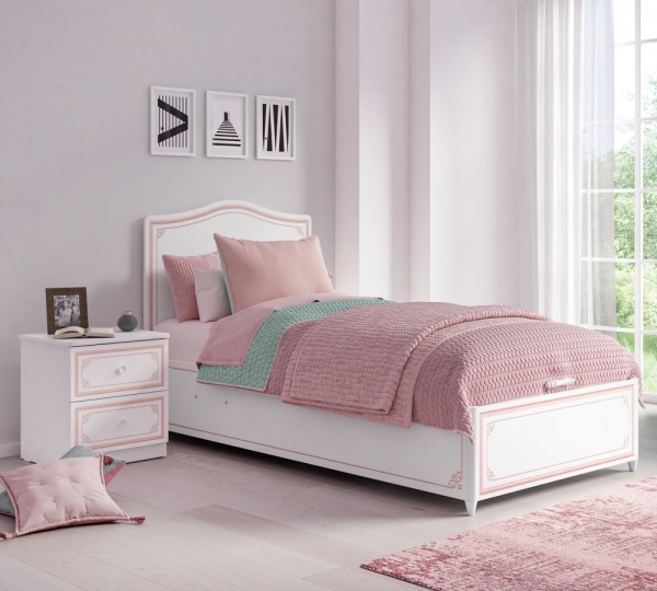 Кровать с подъемным механизмом Selena Pink Cilek